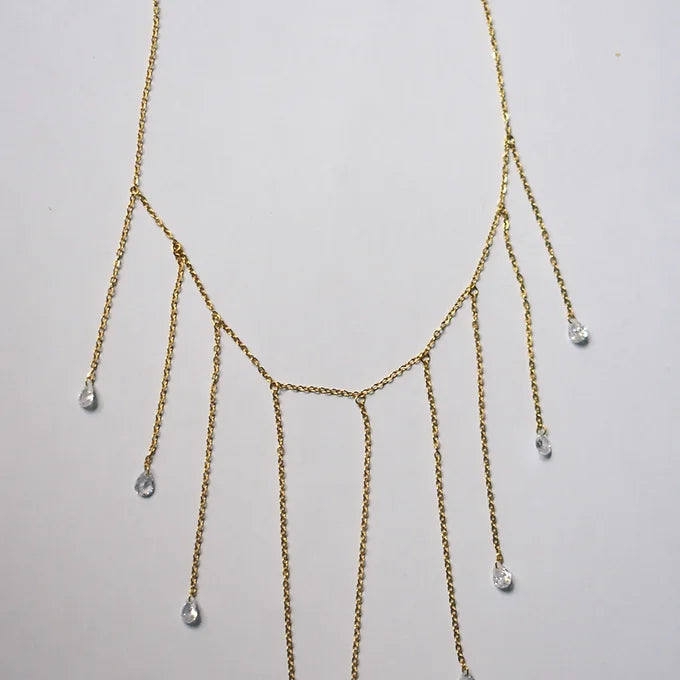 Collar Lágrimas Brillo